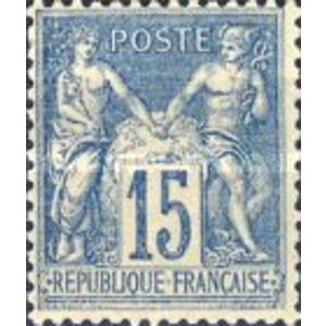 1877  France  15 C  Blue