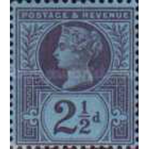 1887 2½P violet Bluish paper