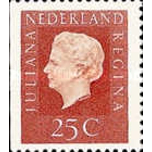 1969 Queen Juliana  25 c