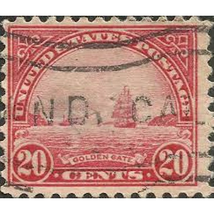 1923  United States  20 cents  USED