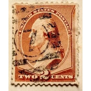 1883  United States  2 cents used