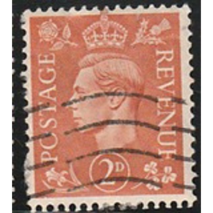 1937      2 d   dull orange USED