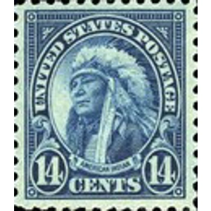 1923  USA  14 cents used