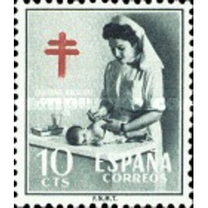 1953  Spain  10 Cts  used