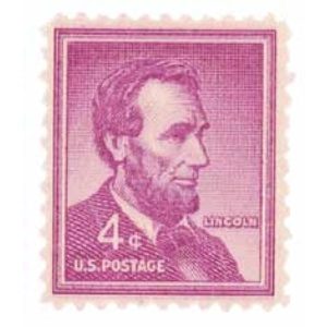 1954  United States  1954  4 cents  used