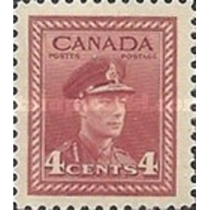 1942 Canada 4 cents used