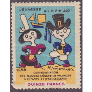 1958  France  quinze francs