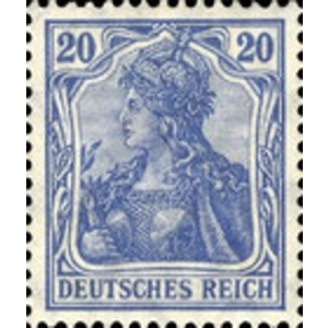 1905   20Pfg. ultramarine