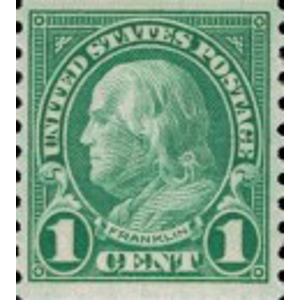 1923 1 cent Perf 10 Vert.