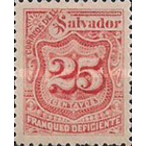 El Salvador 1896    25 cent