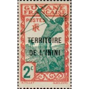Fr. Guyana    1932   2 Centimes  MINT H