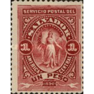 1890   1 peso  USED