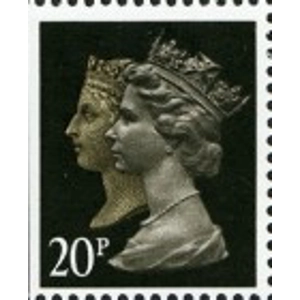 1990 20 p USED Imperforated Left