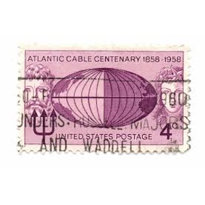 1958  USA  4 cents used