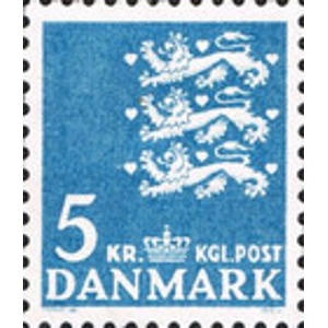 1945  Denmark   5 kr  Fluo Paper