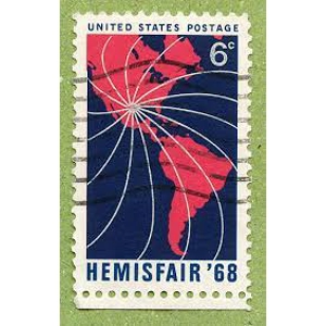 1968  USA   6 cents  used