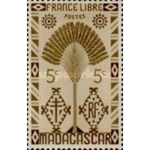 1943  Madagascar    5 C  MINT