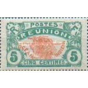 reunion  1907   5 c  MINT NG