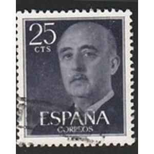 1955 Spain 25 cent