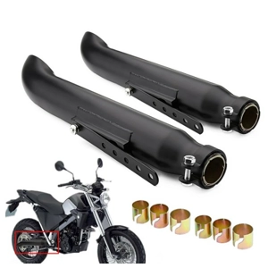 Custom Retro Slash-Cut Exhaust for Honda Yamaha Kawasaki Suzuki