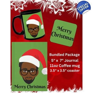 Merry Christmas Man in Santa Hat Bundle Set Merry Christmas Man in Santa Hat Bundle Set