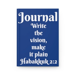 Blue Write the Vision, Hardcover Matte Journal Blue Write the Vision, Hardcover Matte Journal