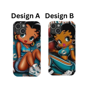 Dive into Fins Fandom: Betty Boop's Dolphins Fans Cell Phone Cases Dive into Fins Fandom: Betty Boop's Dolphins Fans Cell Phone Cases