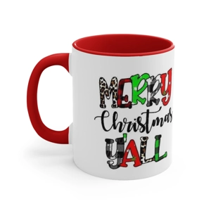 Merry Christmas Yall  11oz Ceramic Coffee Mug,