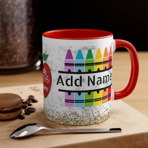 Personalized Teachers Name Coffee Mug, 11oz Personalized Teachers Name Coffee Mug, 11oz