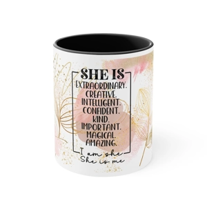 She Is Accent 11oz Ceramic Coffee Mug She Is Accent 11oz Ceramic Coffee Mug