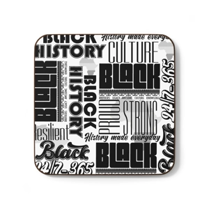Black History, Hardboard Back Coaster, 3.5 Black History, Hardboard Back Coaster, 3.5