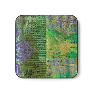 Bohemian Colored Design #3, Hardboard Back Coaster, 3.5 Bohemian Colored Design #3, Hardboard Back Coaster, 3.5