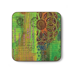 Bohemian Colored Design #8, Hardboard Back Coaster, 3.5 Bohemian Colored Design #8, Hardboard Back Coaster, 3.5