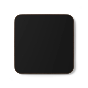 Black Hardboard Back Coaster, 3.5 Black Hardboard Back Coaster, 3.5