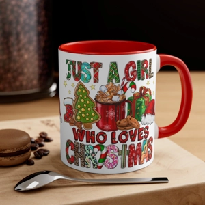 Just A Girl Who Loves Christmas 11oz Ceramic Coffee Mug