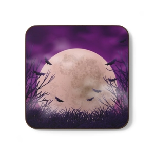 Witchy Purple Witch, Hardboard Back Coaster, 3.5 Witchy Purple Witch, Hardboard Back Coaster, 3.5