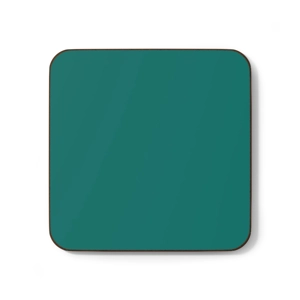 Blue Green Colored Hardboard Back Coaster, 3.5