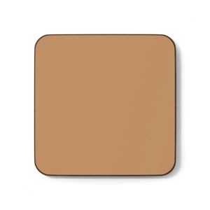 Tan Colored Hardboard Back Coaster, 3.5