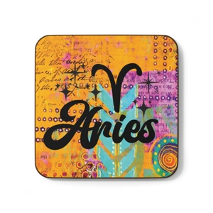 Aries Bohemian Design #8, Hardboard Back Coaster 3.5 Aries Bohemian Design #8, Hardboard Back Coaster 3.5