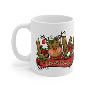 Reindeer Love Christmas 11oz Ceramic Mug