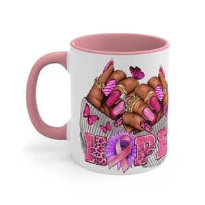 Hope Nails with Colored Inside 11oz Ceramic Coffee Mug,