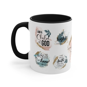 A Cup of Scriptures Accent 11oz Ceramic Coffee Mug, A Cup of Scriptures Accent 11oz Ceramic Coffee Mug,