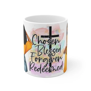 Chosen, Blessed, Forgiven, Redeemed 11oz Ceramic Coffee Mug (watermark removed when purchased) Chosen, Blessed, Forgiven, Redeemed 11oz Ceramic Coffee Mug (watermark removed when purchased)