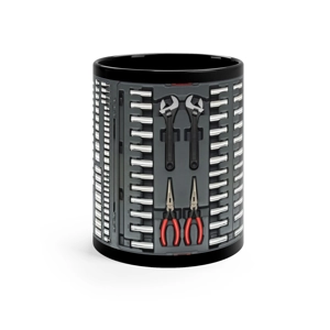 Tools 11oz Black Ceramic Mug