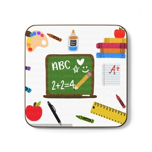 Teach, Inspire, Love, Listen, Guide Hardboard Back Coaster, 3.5 Teach, Inspire, Love, Listen, Guide Hardboard Back Coaster, 3.5