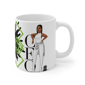 CEO 11oz White Ceramic Coffee Mug