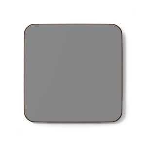 Gray Hardboard Back Coaster, 3.5