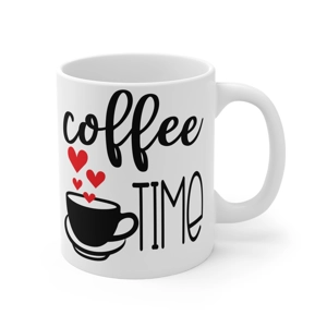 Coffee Time 11oz White Ceramic Coffee Mug Coffee Time 11oz White Ceramic Coffee Mug