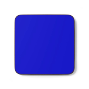 Sapphire Blue Colored Hardboard Back Coaster, 3.5