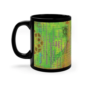 Bohemian Design Taurus #3, 11oz Black Ceramic Mug